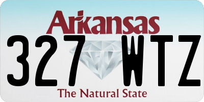 AR license plate 327WTZ