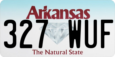 AR license plate 327WUF