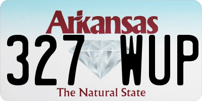 AR license plate 327WUP