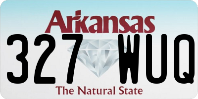 AR license plate 327WUQ