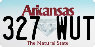 AR license plate 327WUT