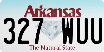 AR license plate 327WUU