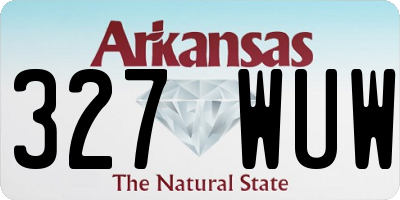 AR license plate 327WUW