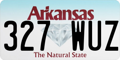 AR license plate 327WUZ