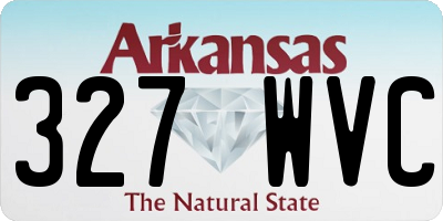 AR license plate 327WVC