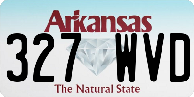 AR license plate 327WVD