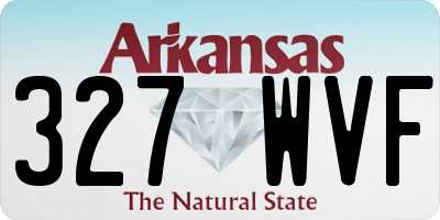 AR license plate 327WVF