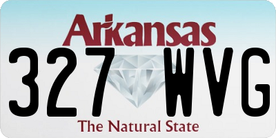 AR license plate 327WVG