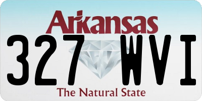 AR license plate 327WVI