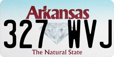 AR license plate 327WVJ