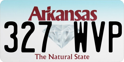 AR license plate 327WVP