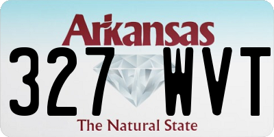 AR license plate 327WVT