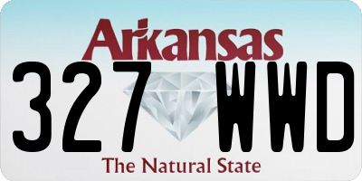 AR license plate 327WWD