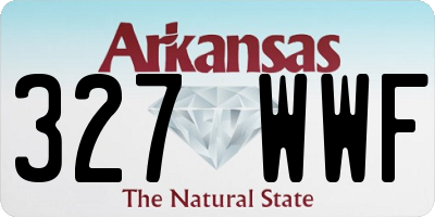 AR license plate 327WWF