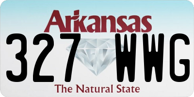 AR license plate 327WWG