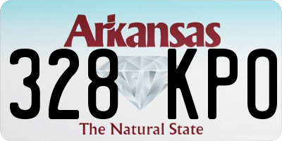 AR license plate 328KPO