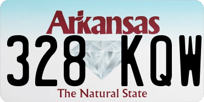AR license plate 328KQW