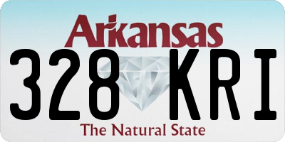 AR license plate 328KRI