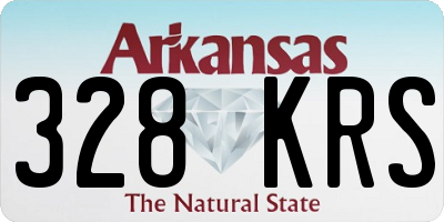 AR license plate 328KRS