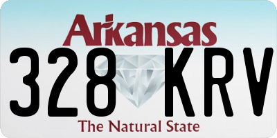 AR license plate 328KRV