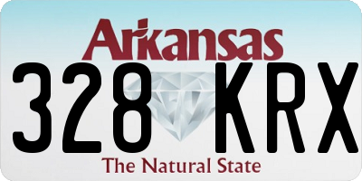 AR license plate 328KRX