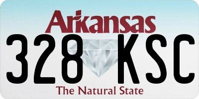 AR license plate 328KSC