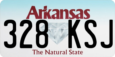AR license plate 328KSJ
