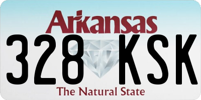 AR license plate 328KSK