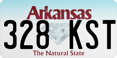 AR license plate 328KST