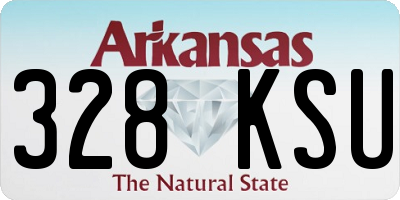AR license plate 328KSU