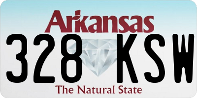 AR license plate 328KSW