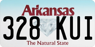 AR license plate 328KUI