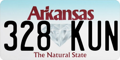 AR license plate 328KUN