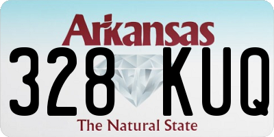 AR license plate 328KUQ