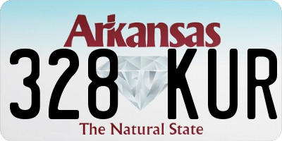 AR license plate 328KUR