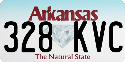 AR license plate 328KVC
