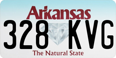 AR license plate 328KVG