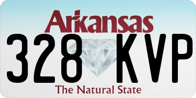 AR license plate 328KVP
