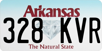 AR license plate 328KVR