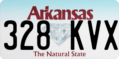AR license plate 328KVX