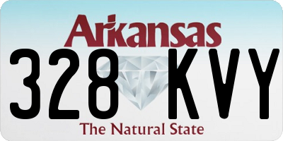AR license plate 328KVY