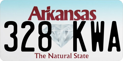 AR license plate 328KWA
