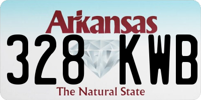 AR license plate 328KWB