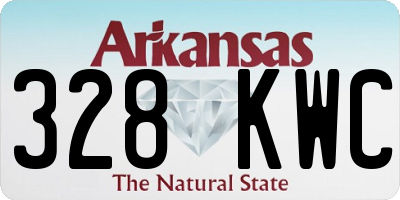 AR license plate 328KWC