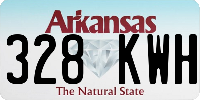 AR license plate 328KWH