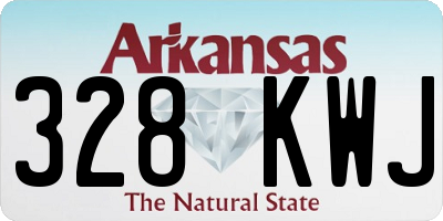 AR license plate 328KWJ