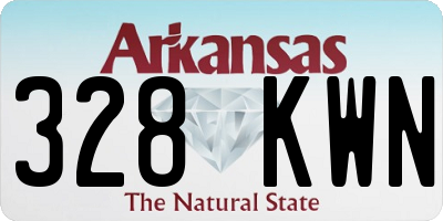 AR license plate 328KWN