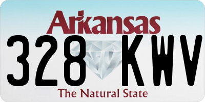 AR license plate 328KWV