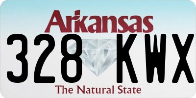 AR license plate 328KWX