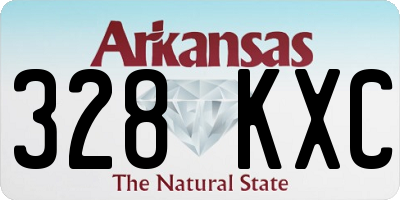 AR license plate 328KXC